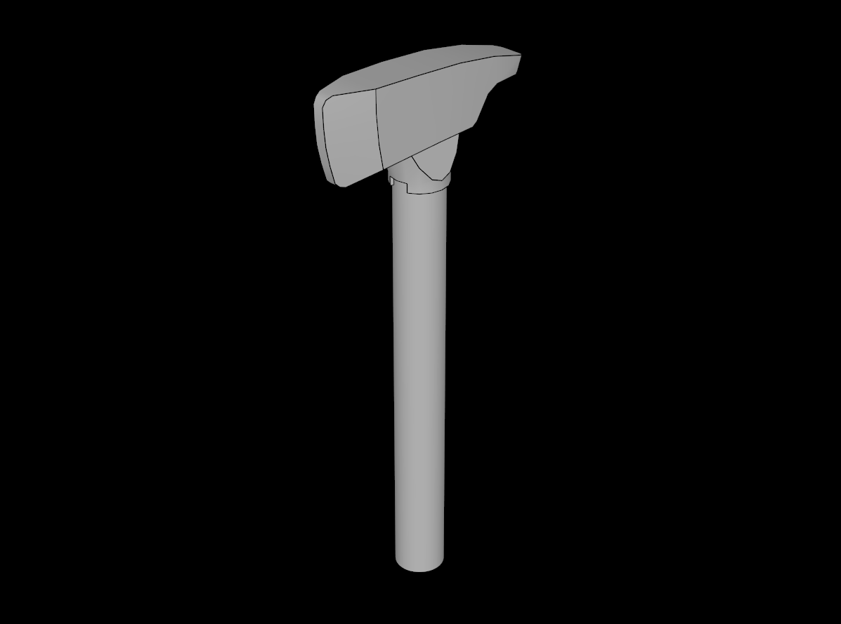 Lego Compatible (39802.dat) Minifig Axe with Pick End and Long Handle