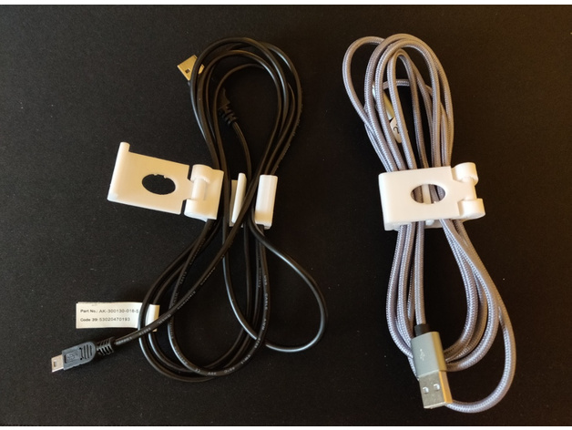 Cable organizer clip with hinge