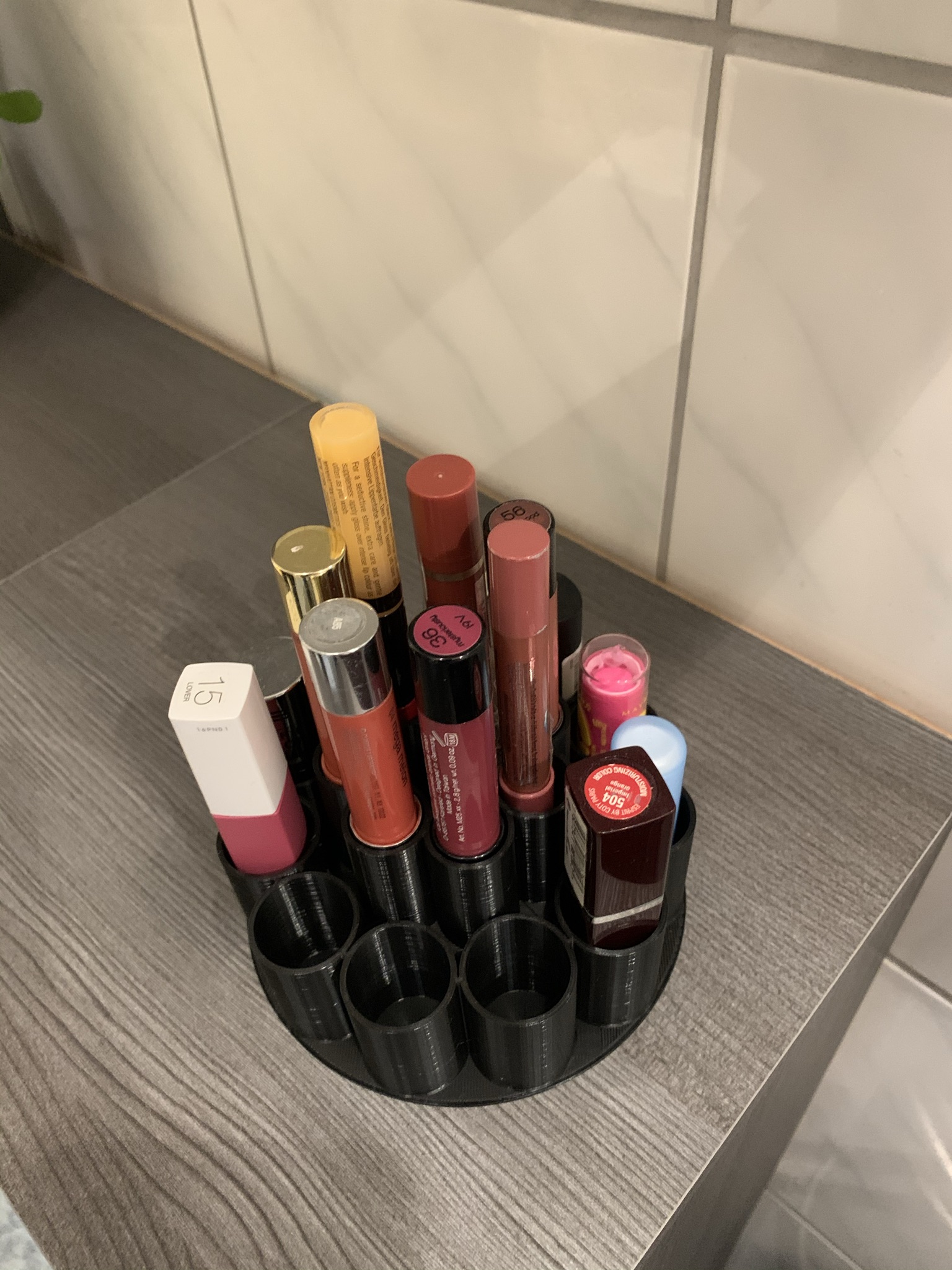 Rotating Lipstick / Cosmetics Holder