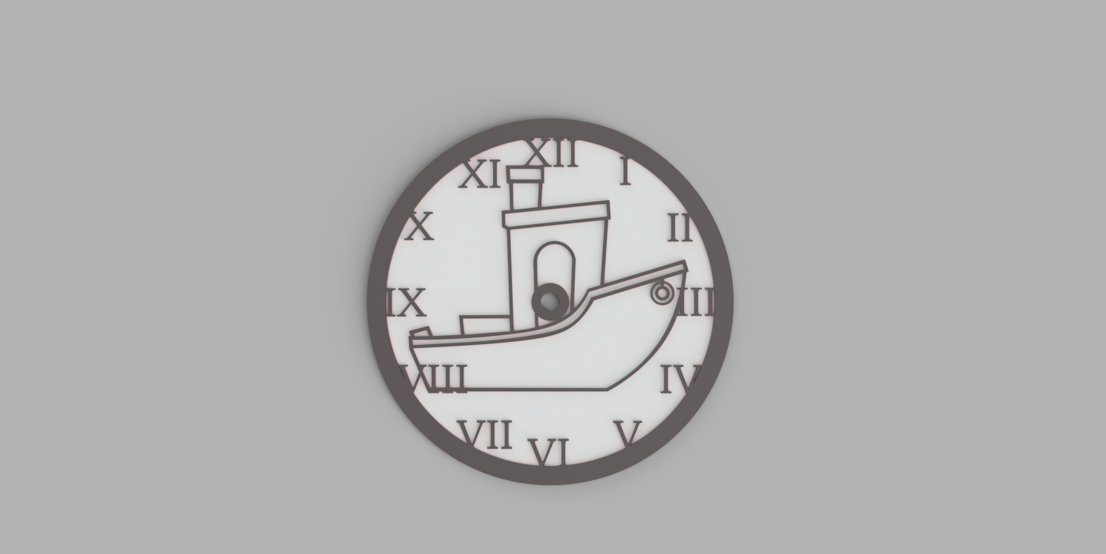Benchy Wall Clock