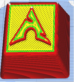 Mechanical Keyboard Keycap of linux distro Arch OS
