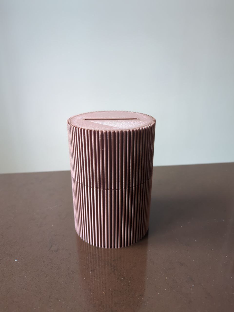 Modern Tip Coin Bank Container Mid-Century Style