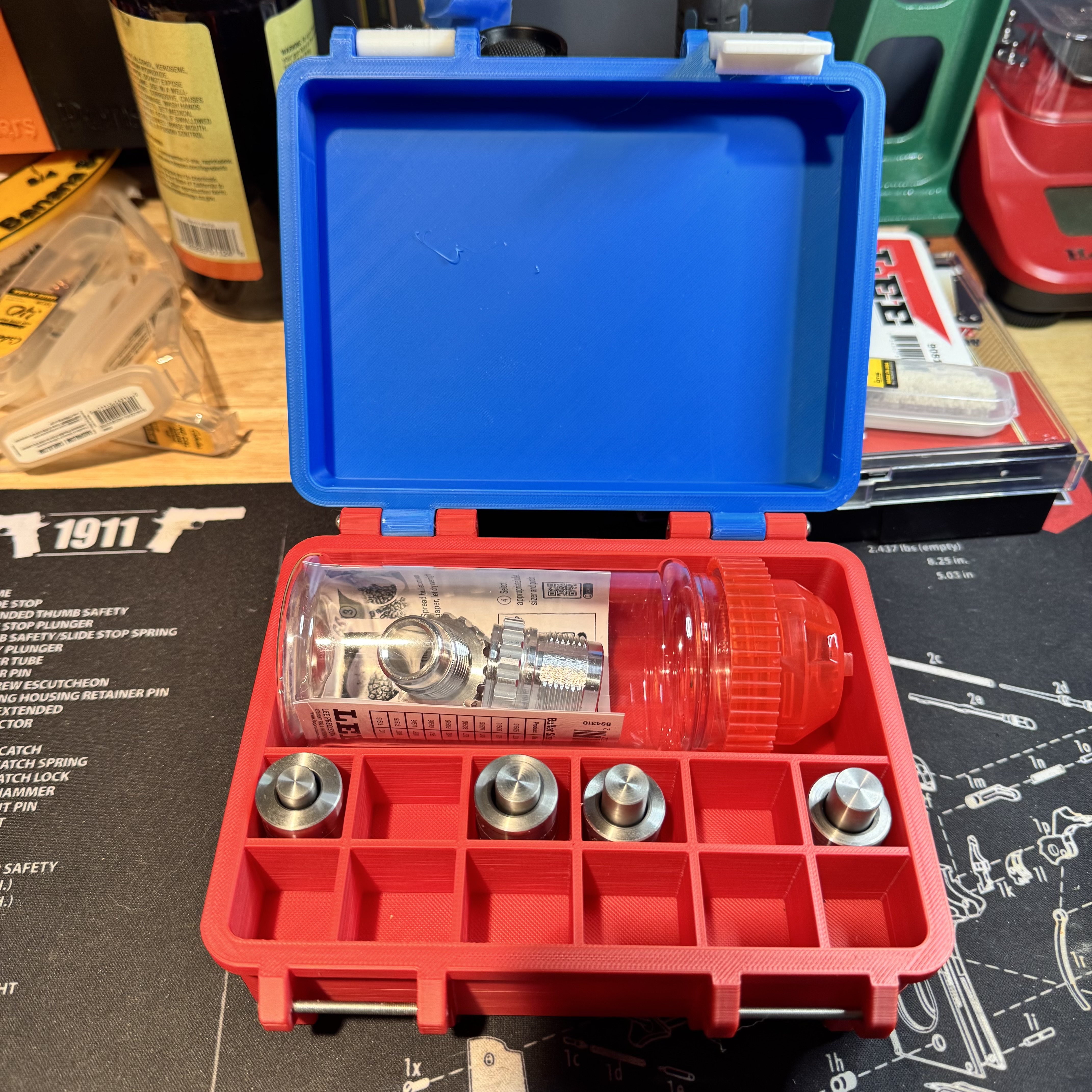 Lee Breech Lock Bullet Sizer Kit Storage Container