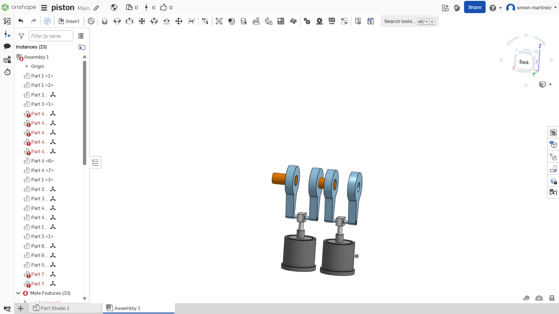 magnetic piston engine