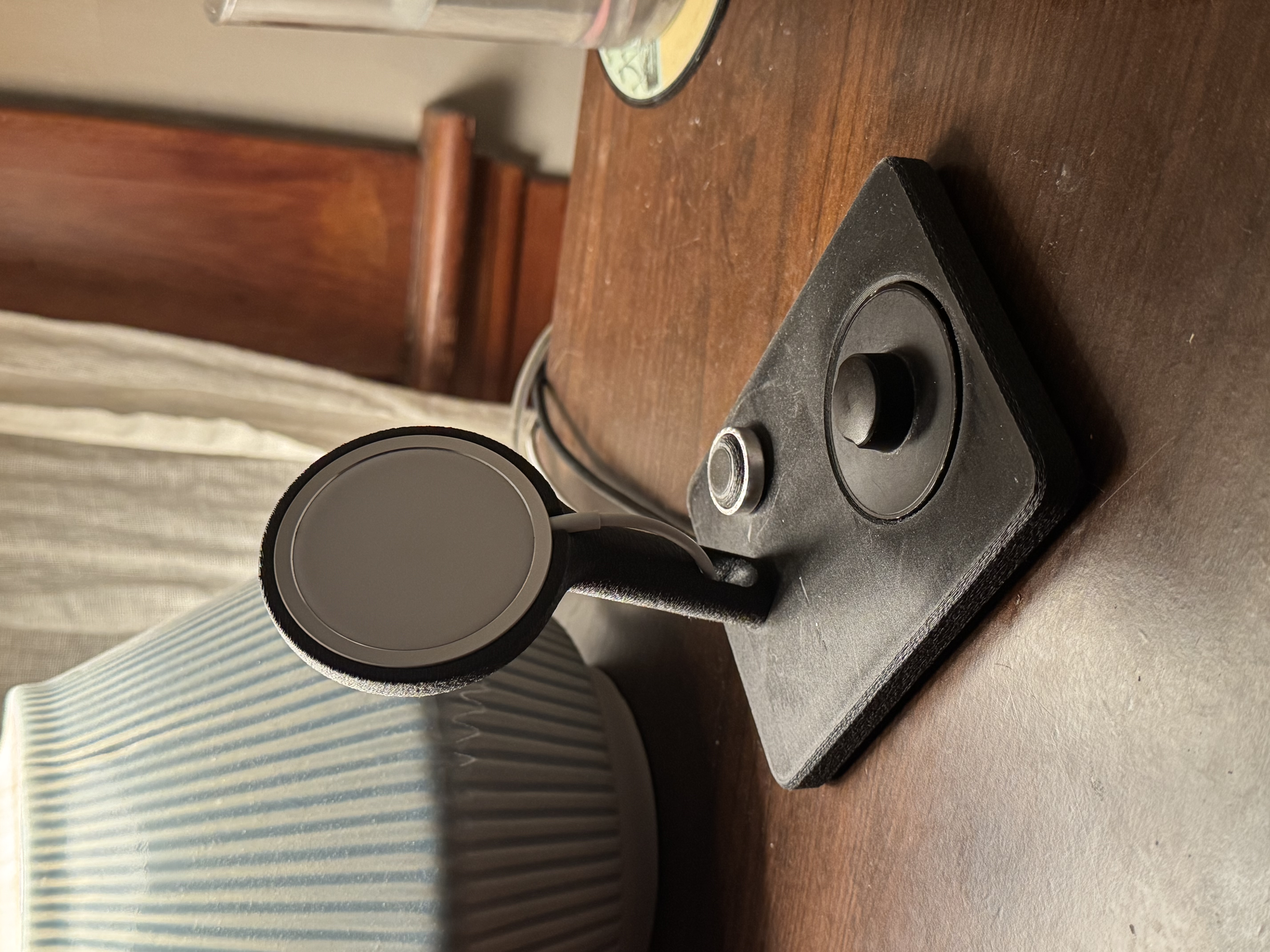 Magsafe charger stand for iPhone w/ inset Oura Ring charger
