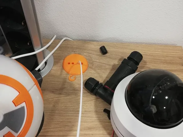 Filament bushing through the table or printer enclosure
