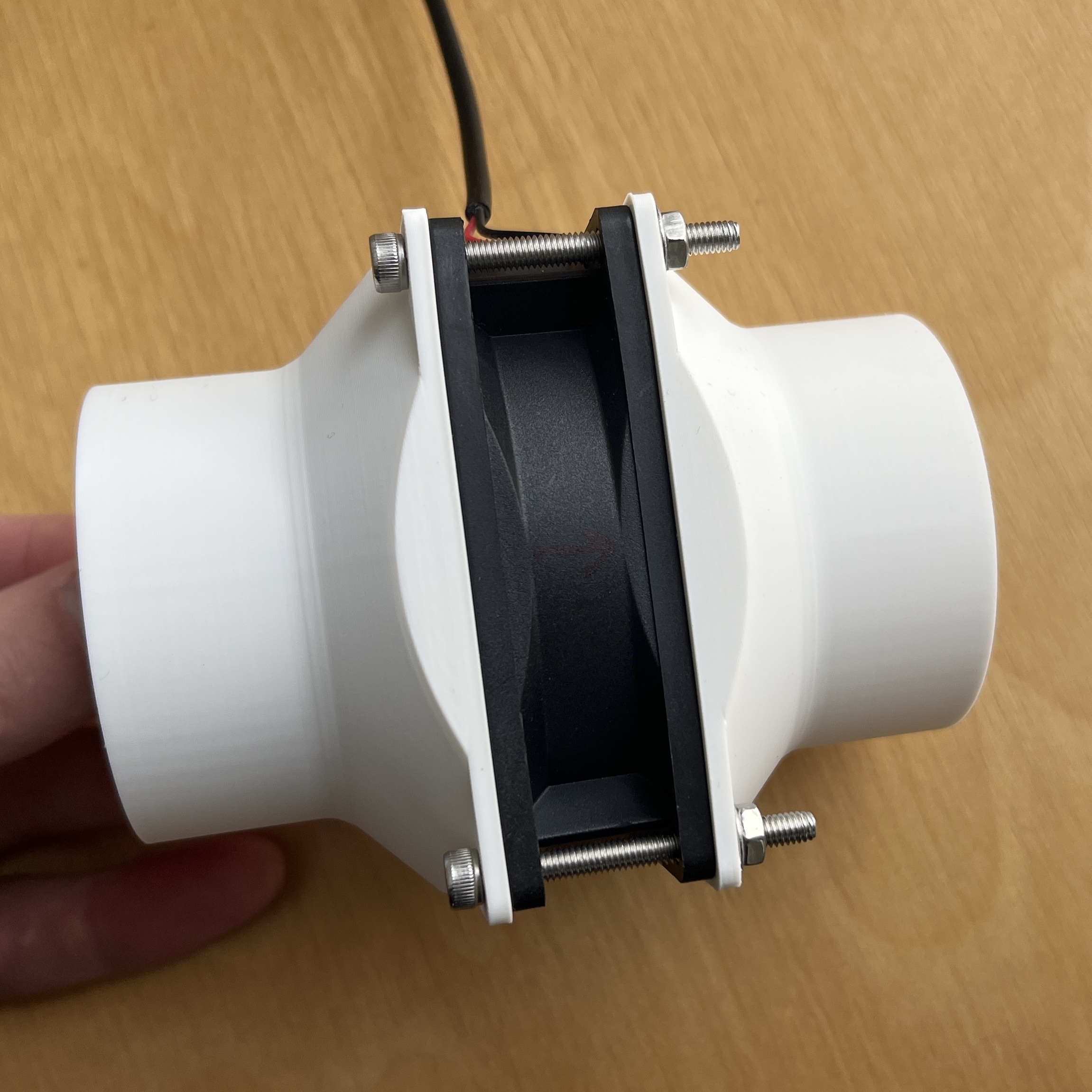 Adapter - 80mm Exhaust Computer Fan to 2.5 Inch 65mm Hose Coupler
