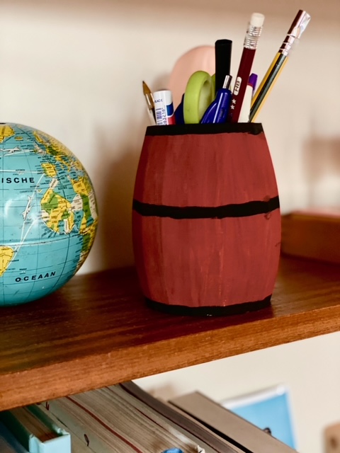 Barrel bin/ vase