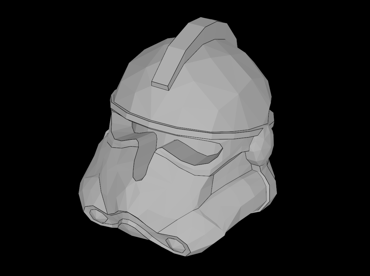 Lego Compatible (50995.dat) Minifig Headgear Open Visor Helmet SW Phase II Clone Trooper