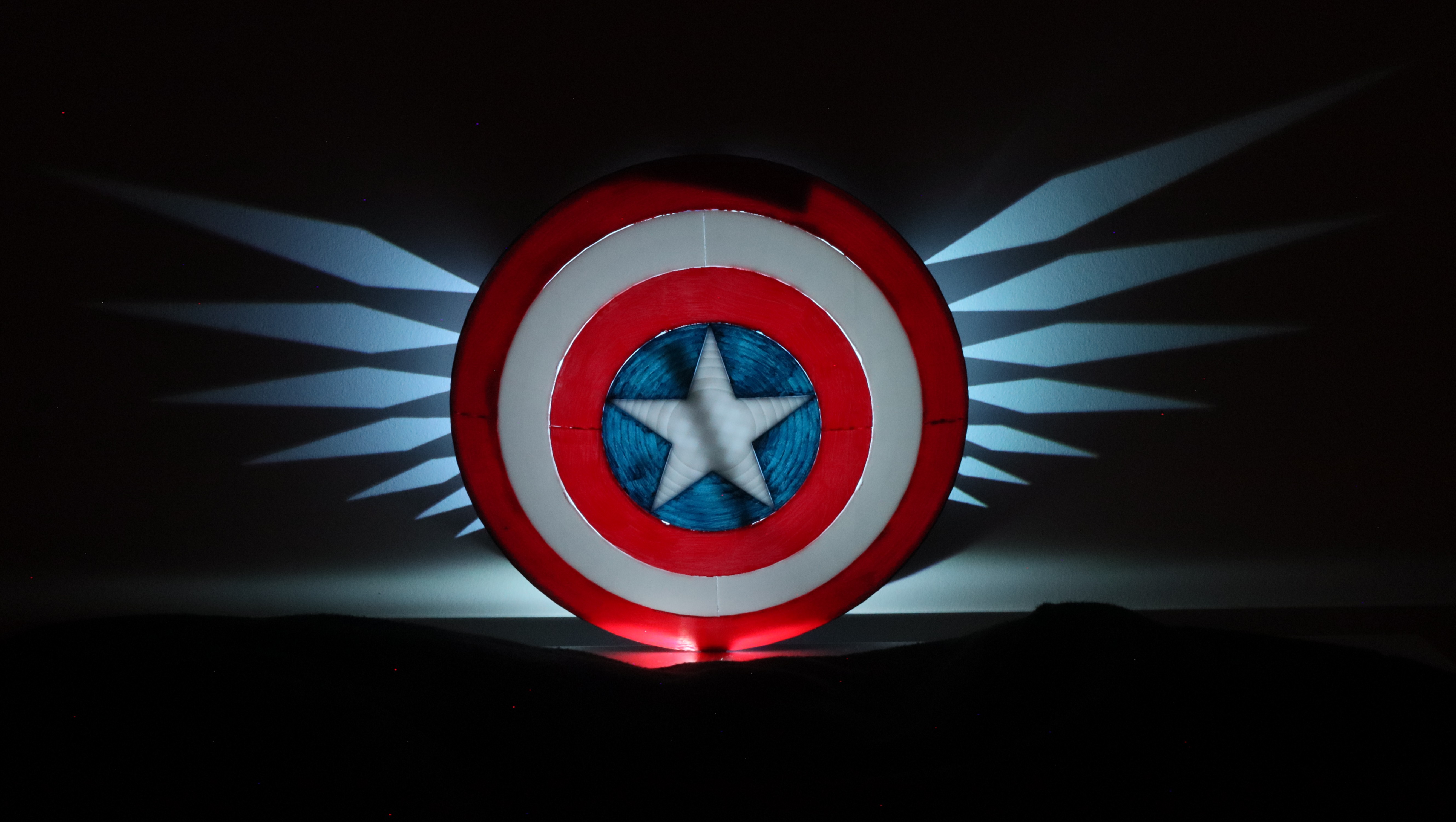 Captain America Shield Backlight