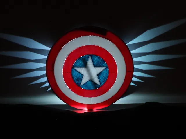 Captain America Shield Backlight