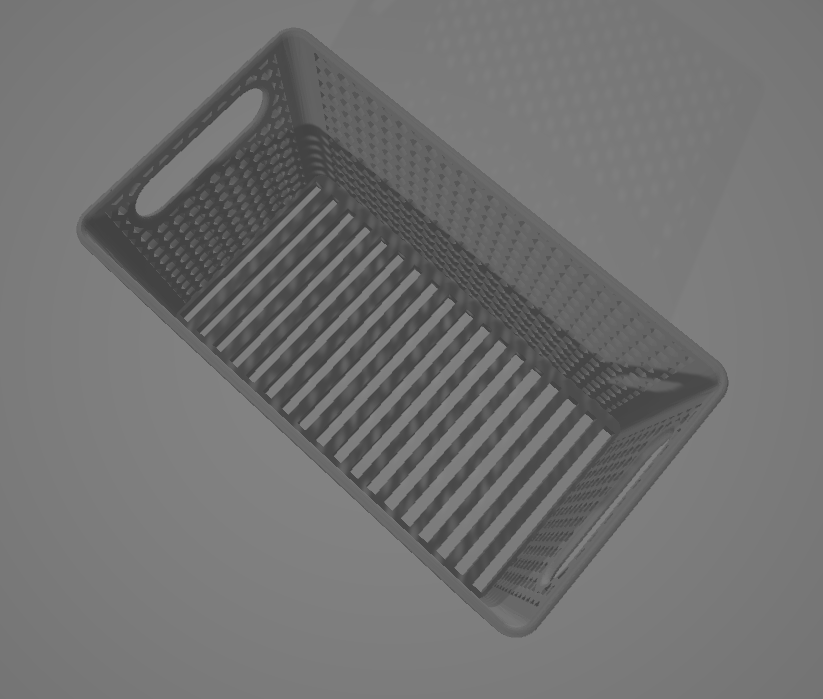 stakeable basket box without base