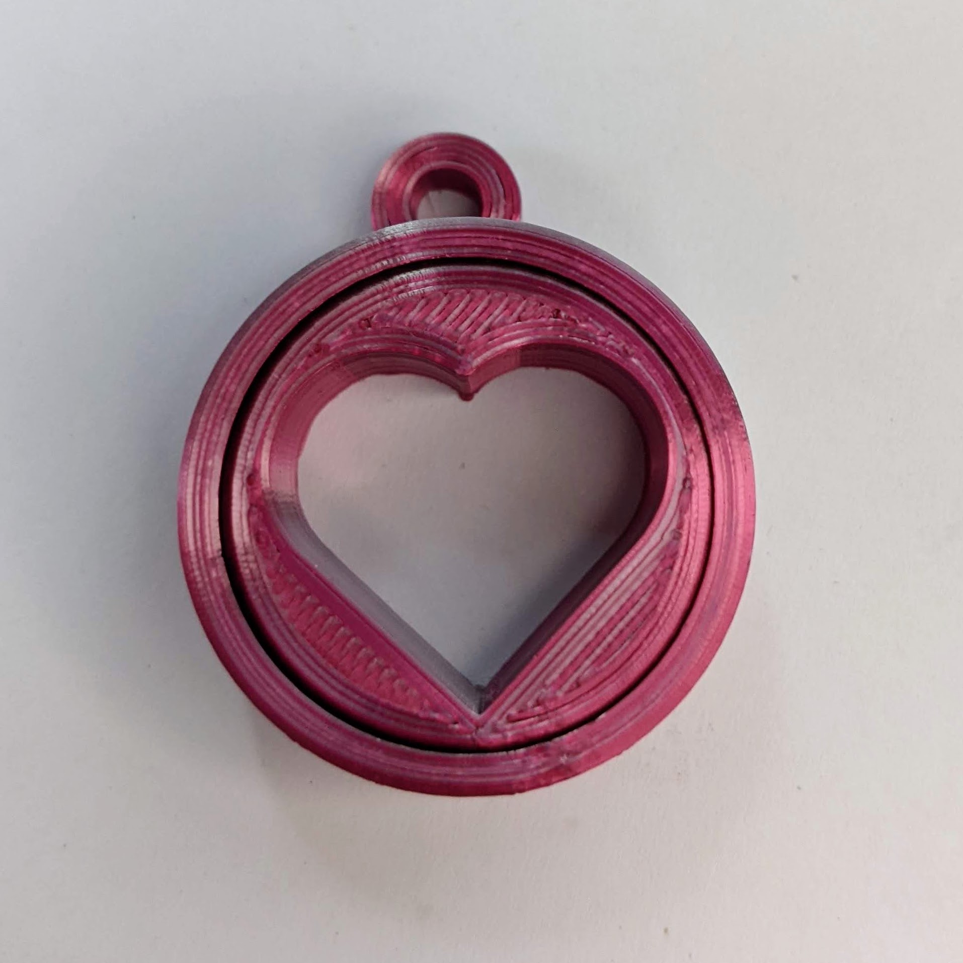 Print in Place Heart Gimbal Pendant