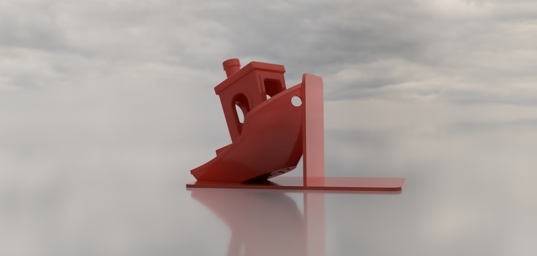 3D Benchy Book Support
