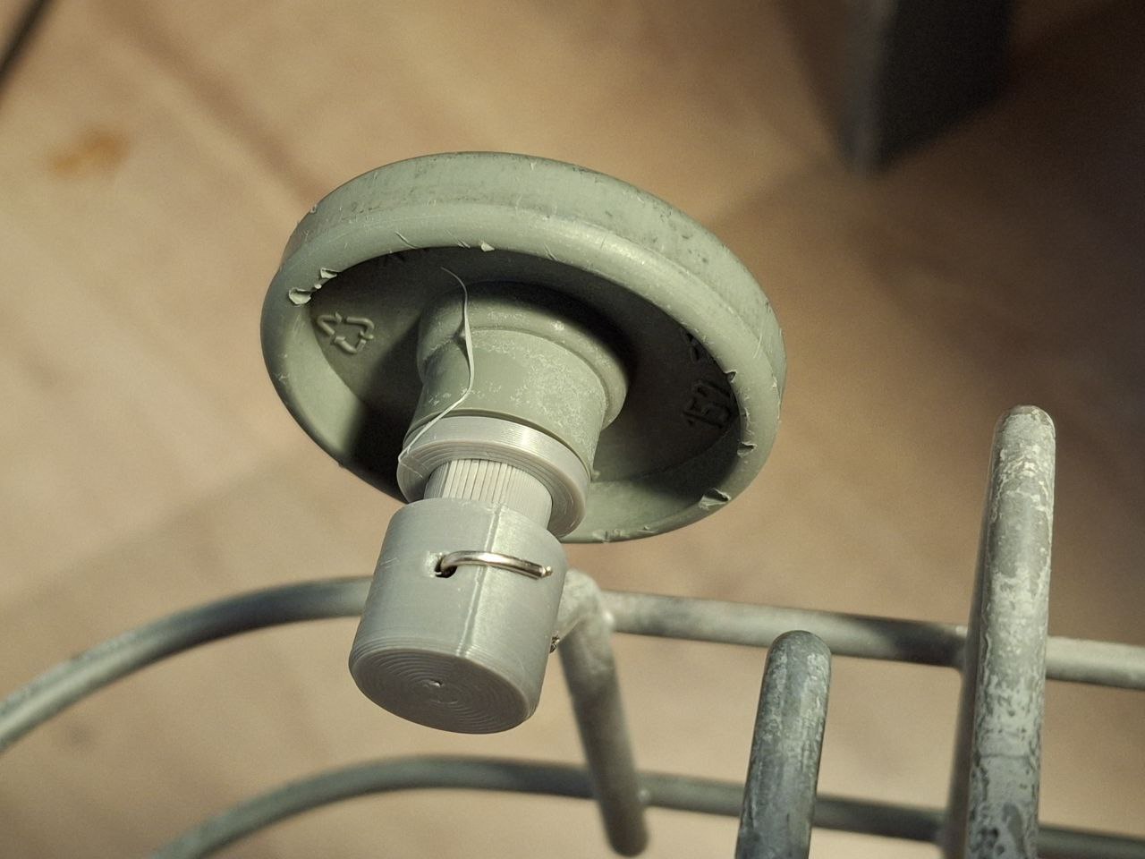Dishwashing machine basket wheel spare part