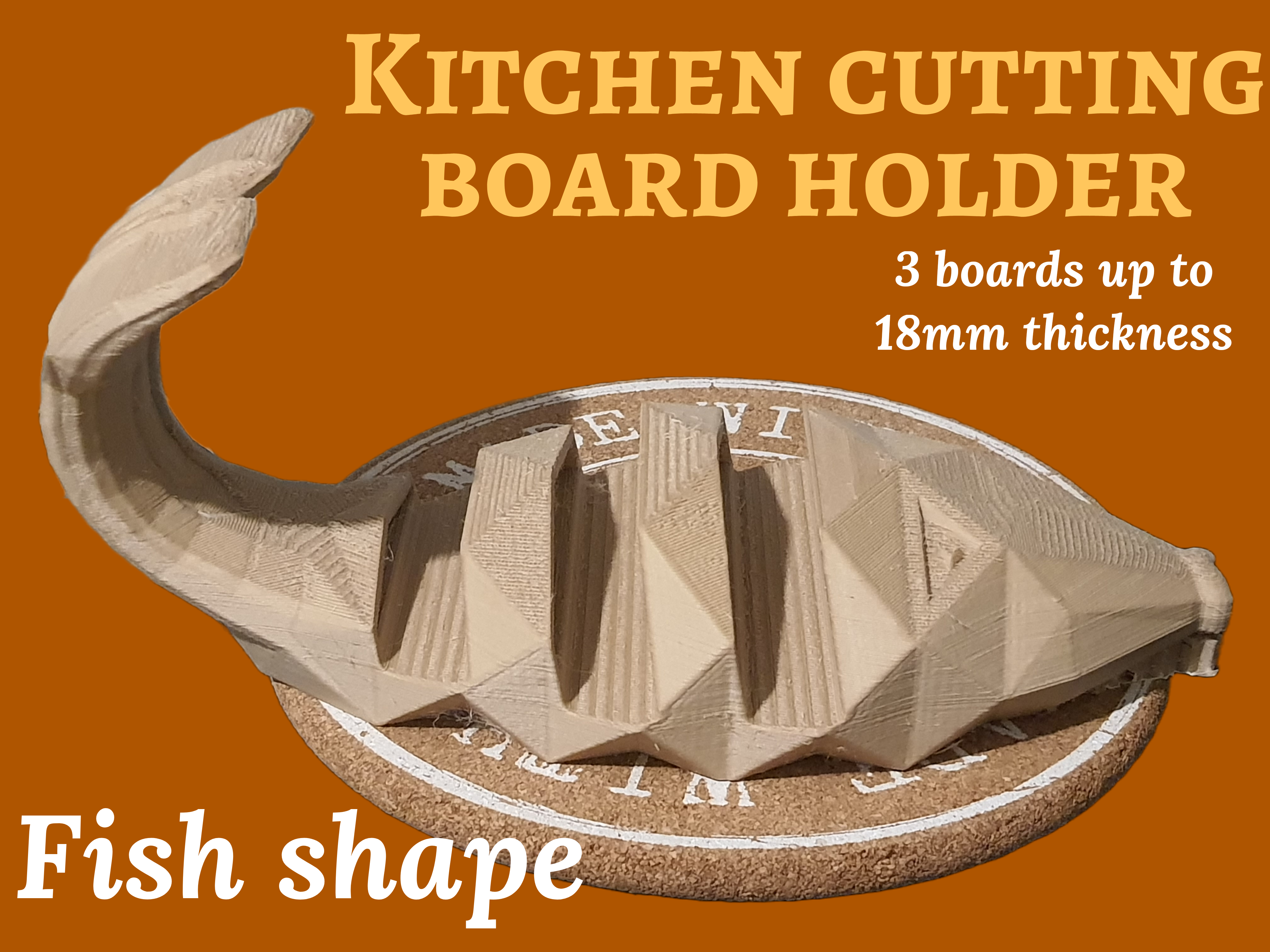 Kitchen cutting board holder