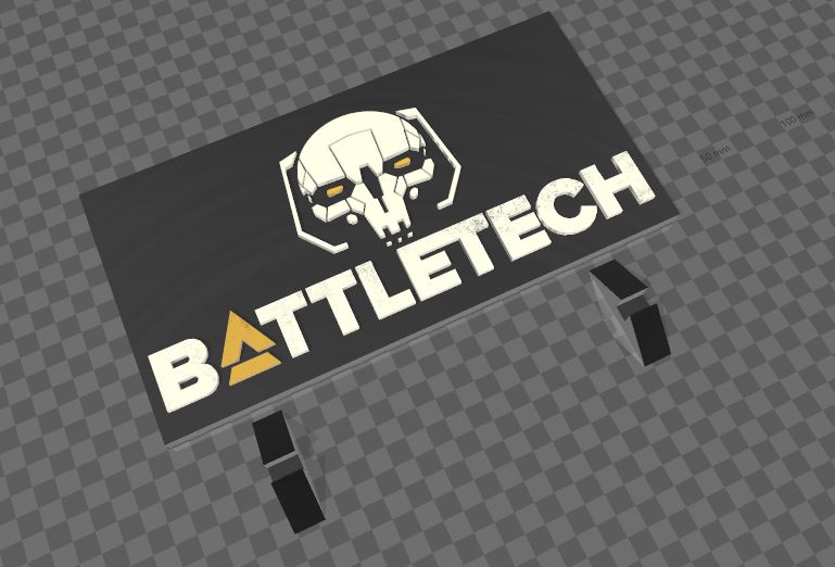 Battletech Logo stand