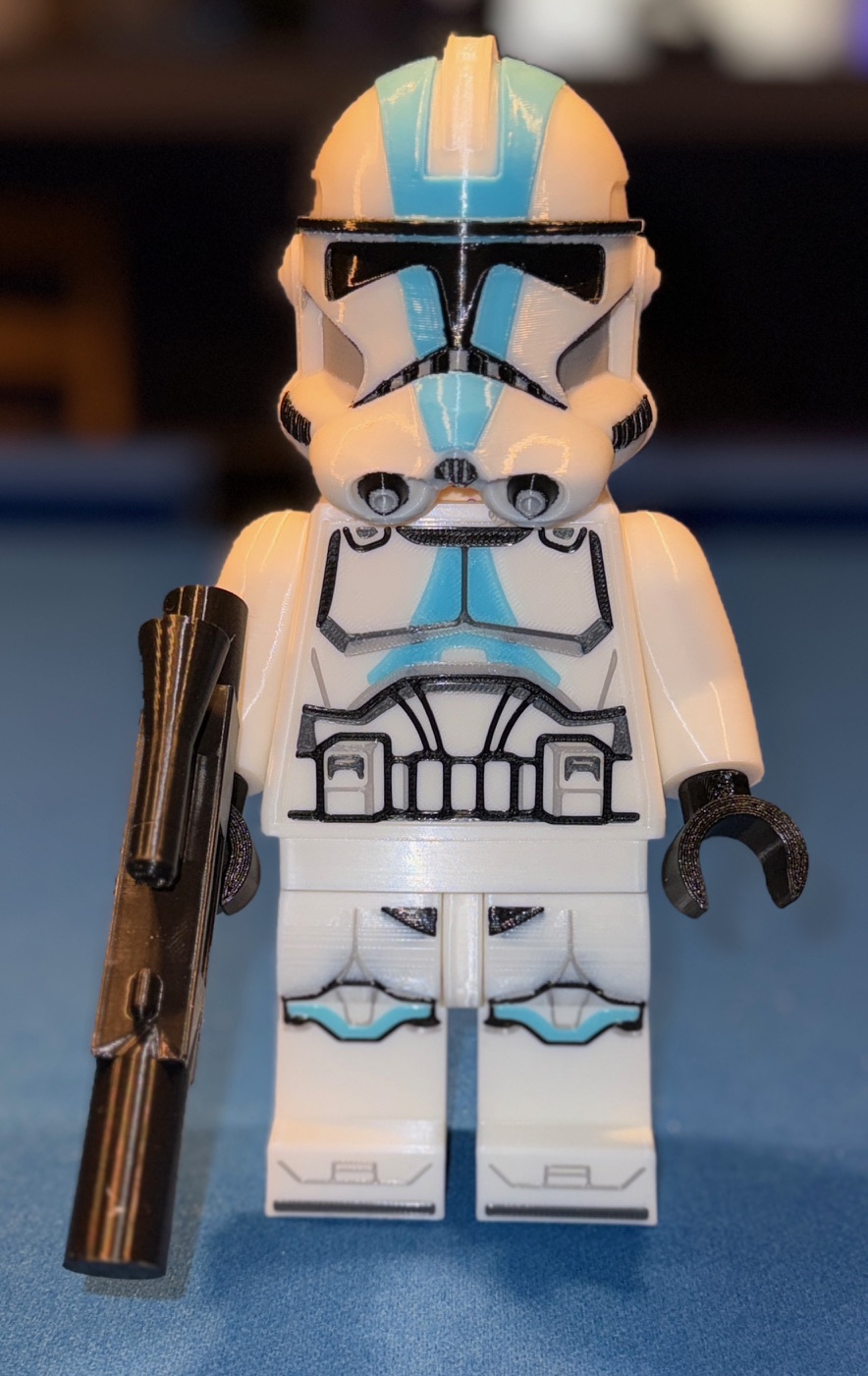 Star Wars Clone Trooper - 501st Legion Brick MegaFigure (5:1 Scale)