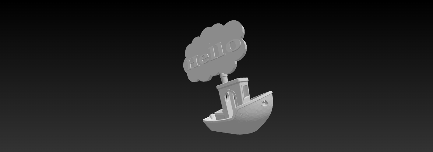Talk bubble benchy