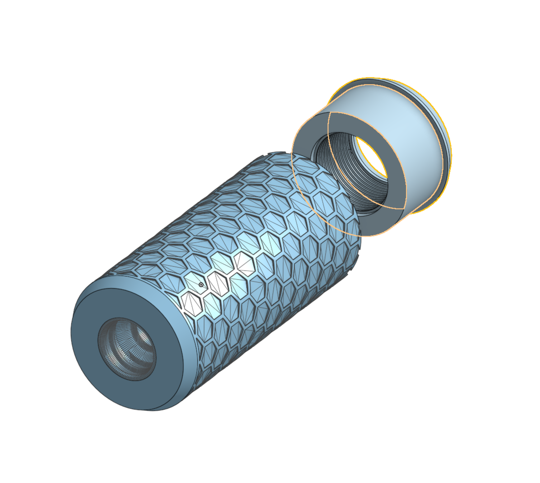 Decorative Suppressor compatible with Spigot SCAR (Silly Scar) (Half Dart and MegaXL)
