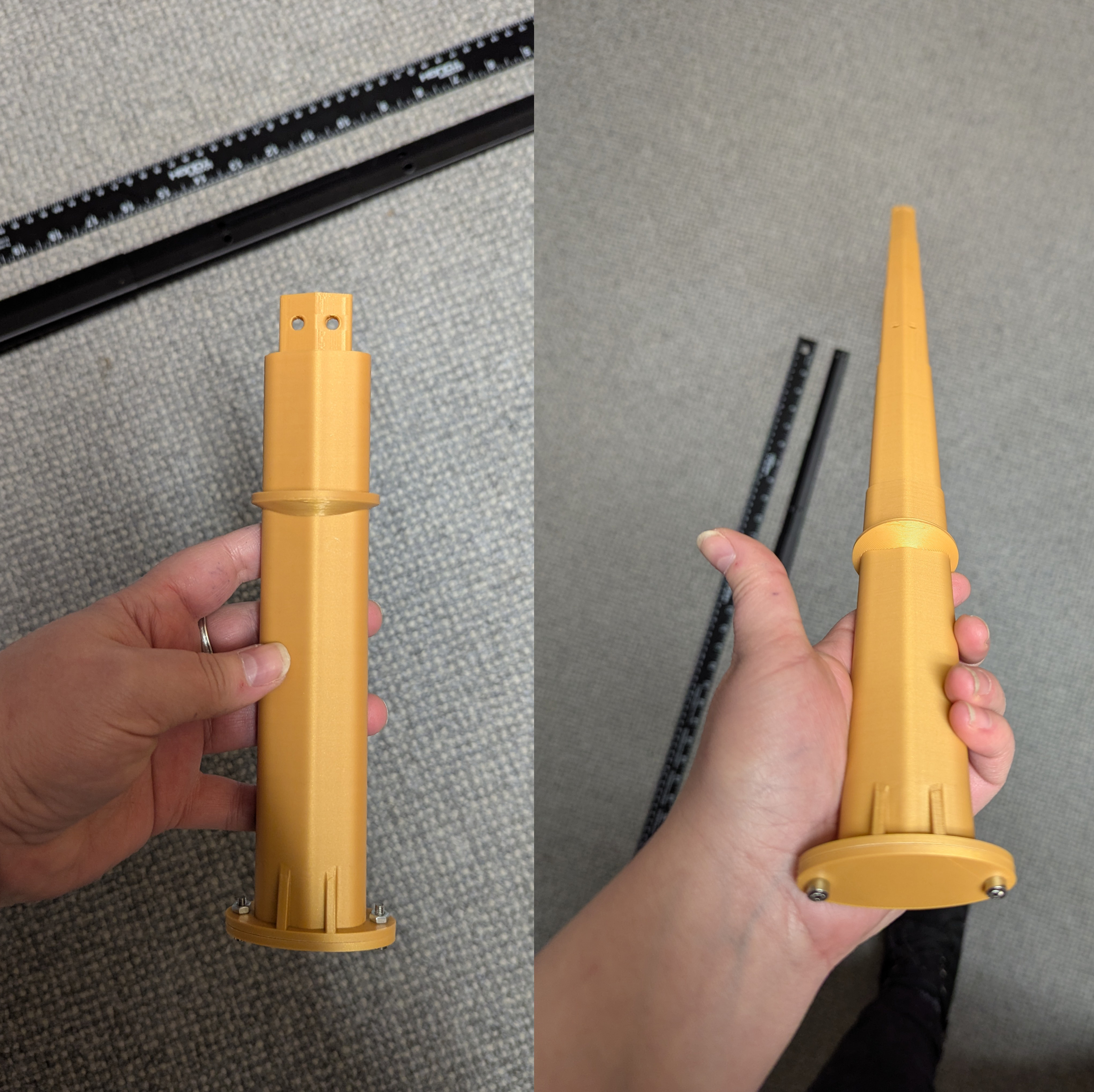 Protest sign handle extendable telescopic