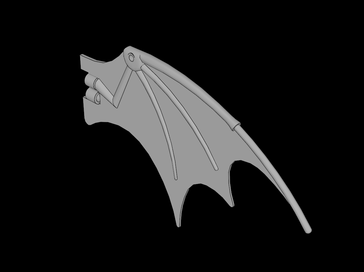 Lego Compatible (51342.dat) Animal Dragon Wing 19 x 11