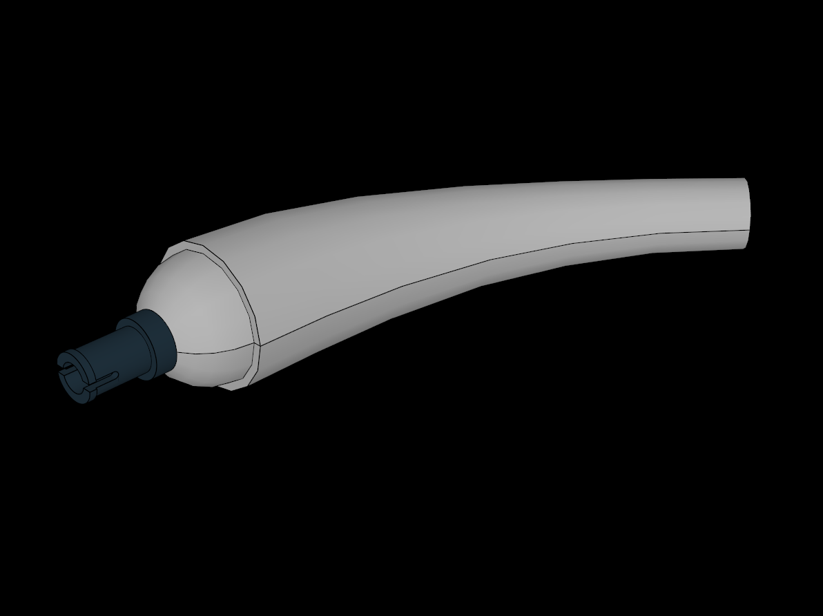 Lego Compatible (40395.dat) Animal Dinosaur Tail/Neck Curved with Pin