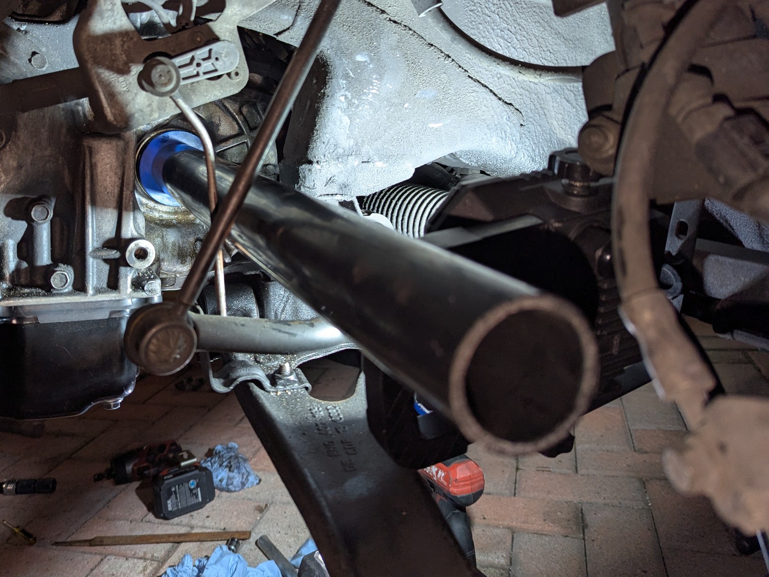 Axle seal install tool for Aisin 09G automatic transmission