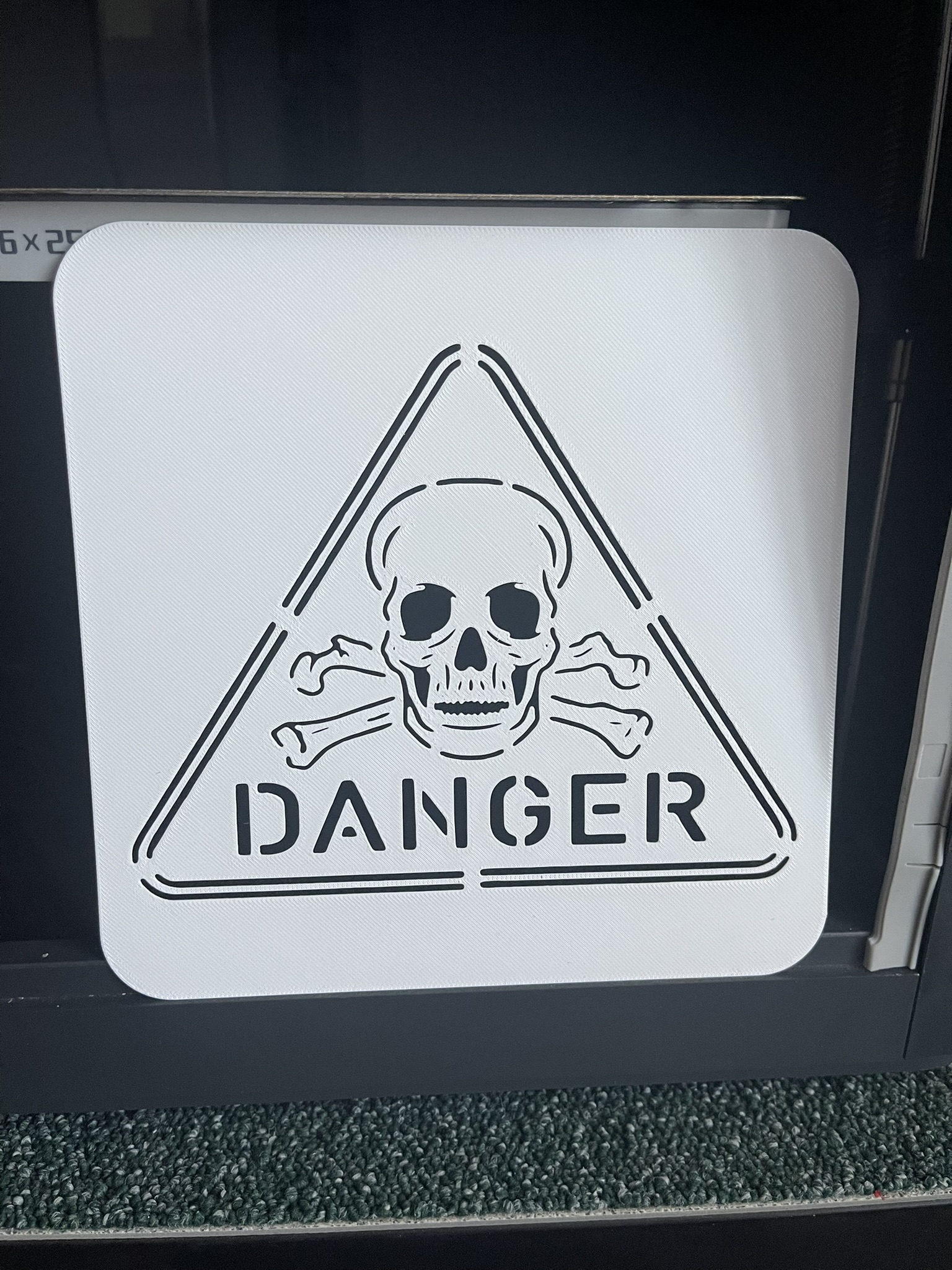 Danger - Stencil template