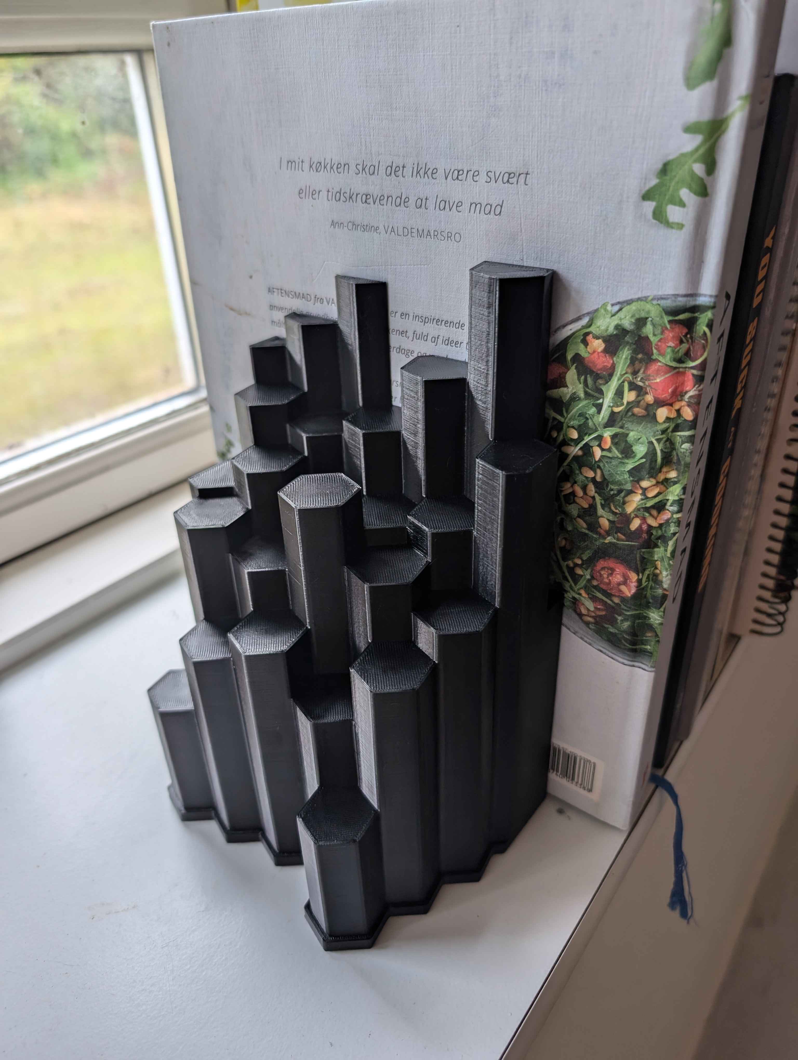 Basalt Inspired Bookend
