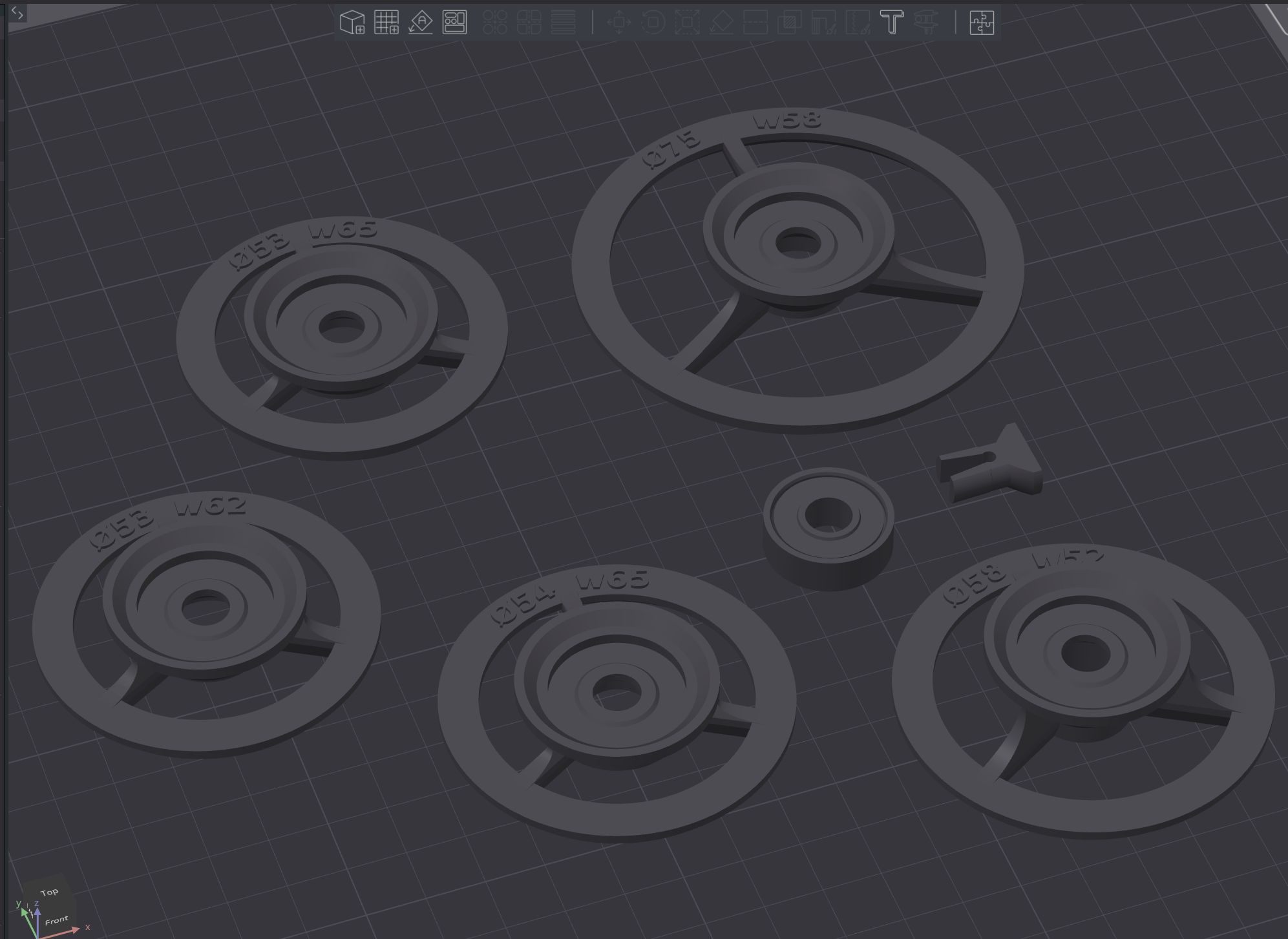Miniatura 2 do modelo 3D Parametric Spool Hub Adapter