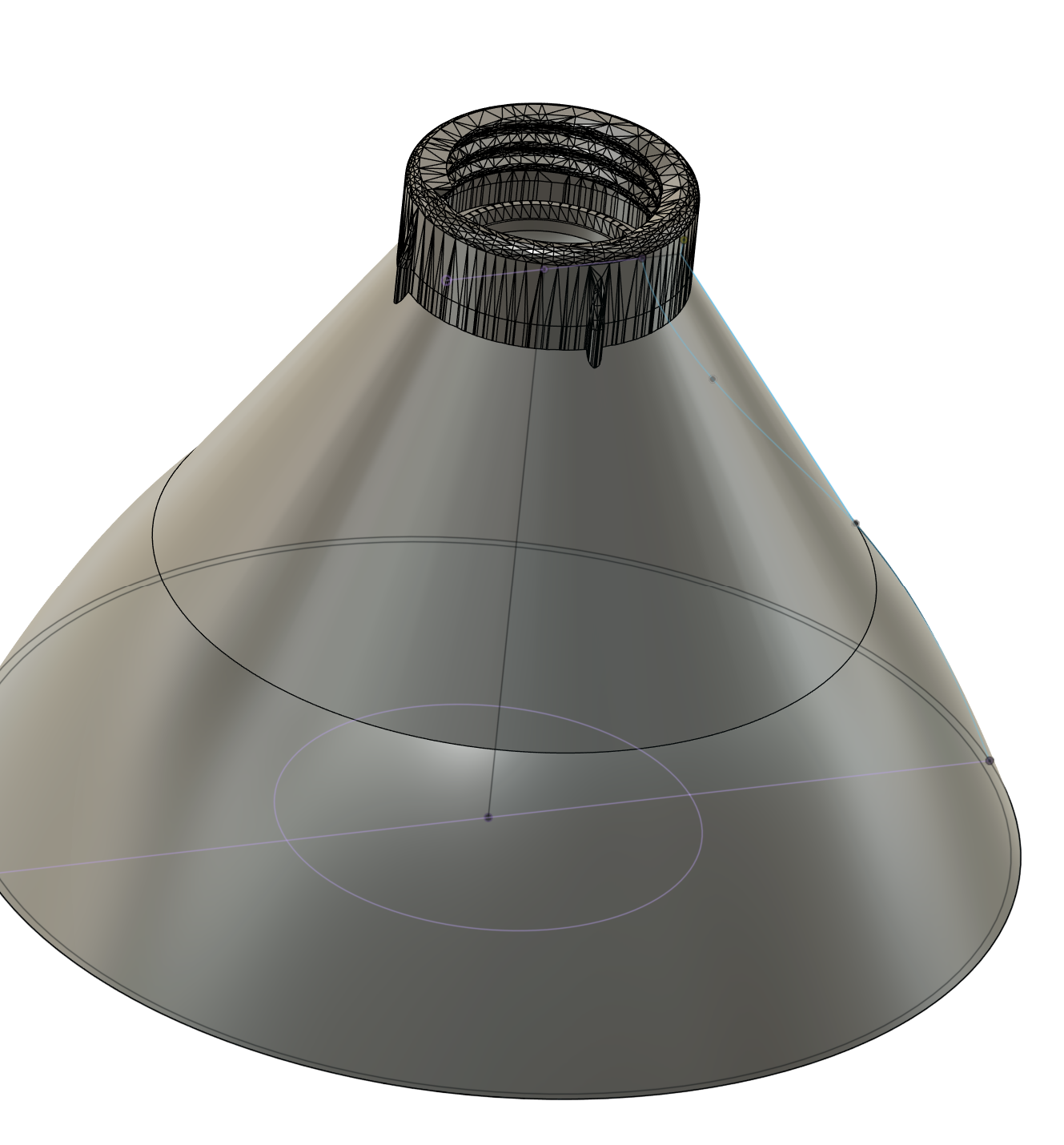 Screw on funnel for 2l bottle 3D model thumbnail