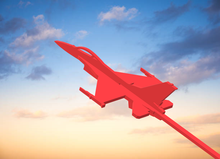 F-16 Briefing Stick Model