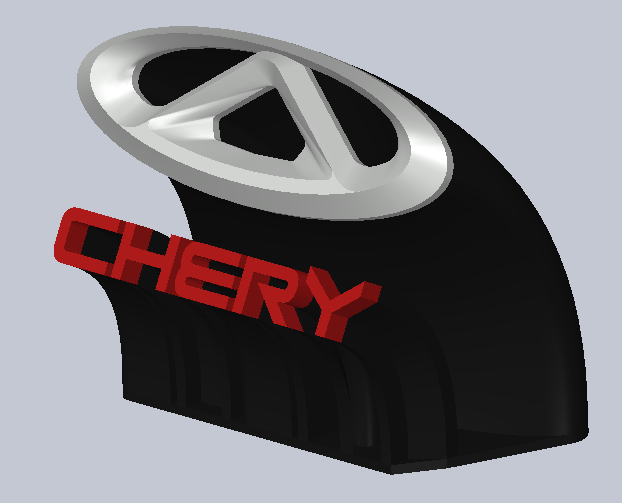 Chery logo with stand