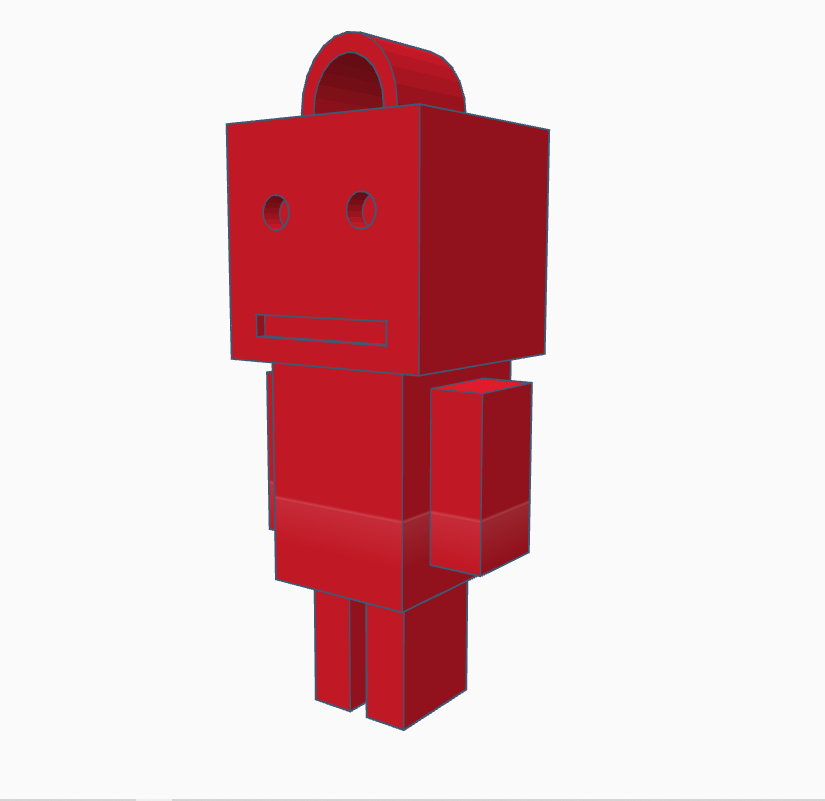 Simple robot keychain