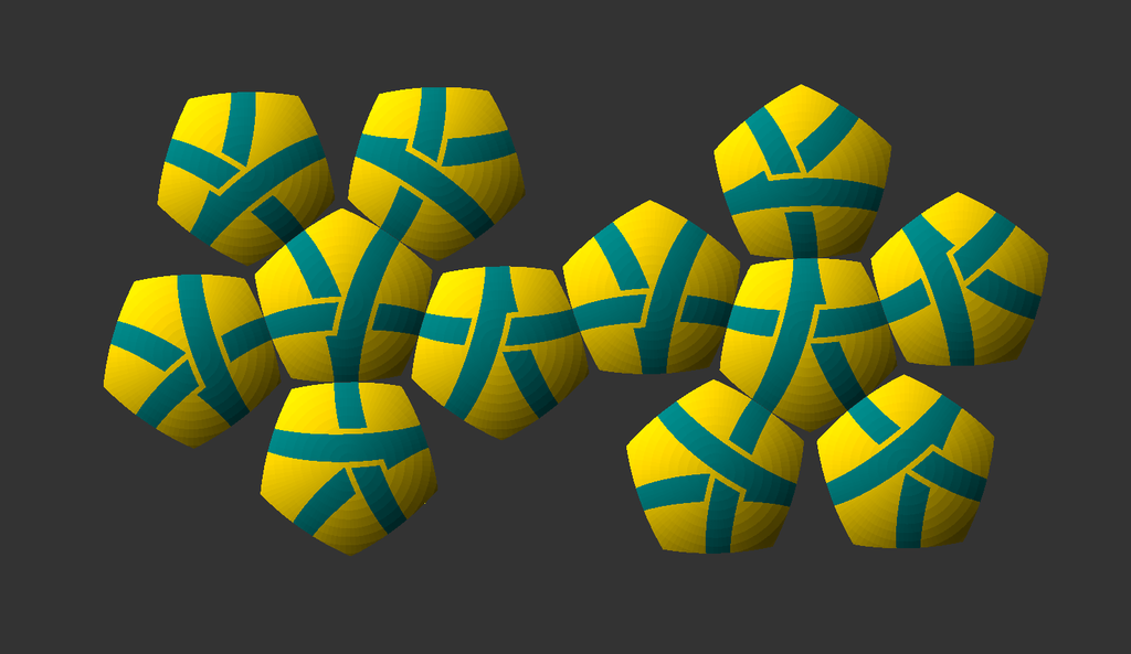 Patterned Dodecahedron Ball