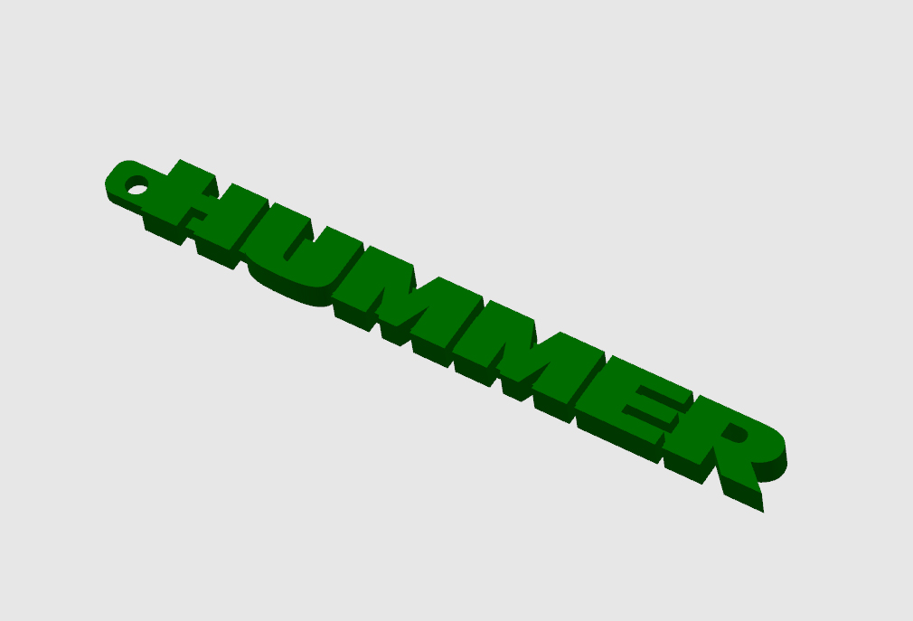 Hummer Logo Keychain