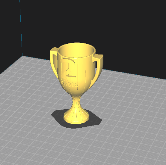 Second place cup