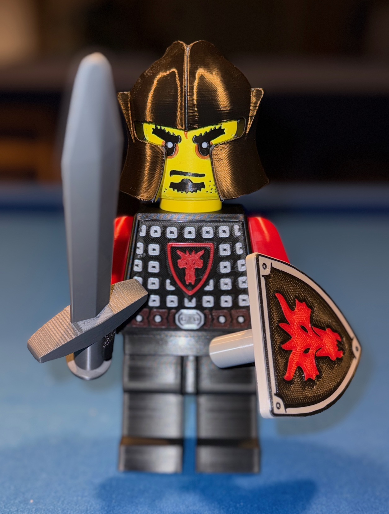 Castle Themed Dragon Knight Brick MegaFigure (5:1 Scale)