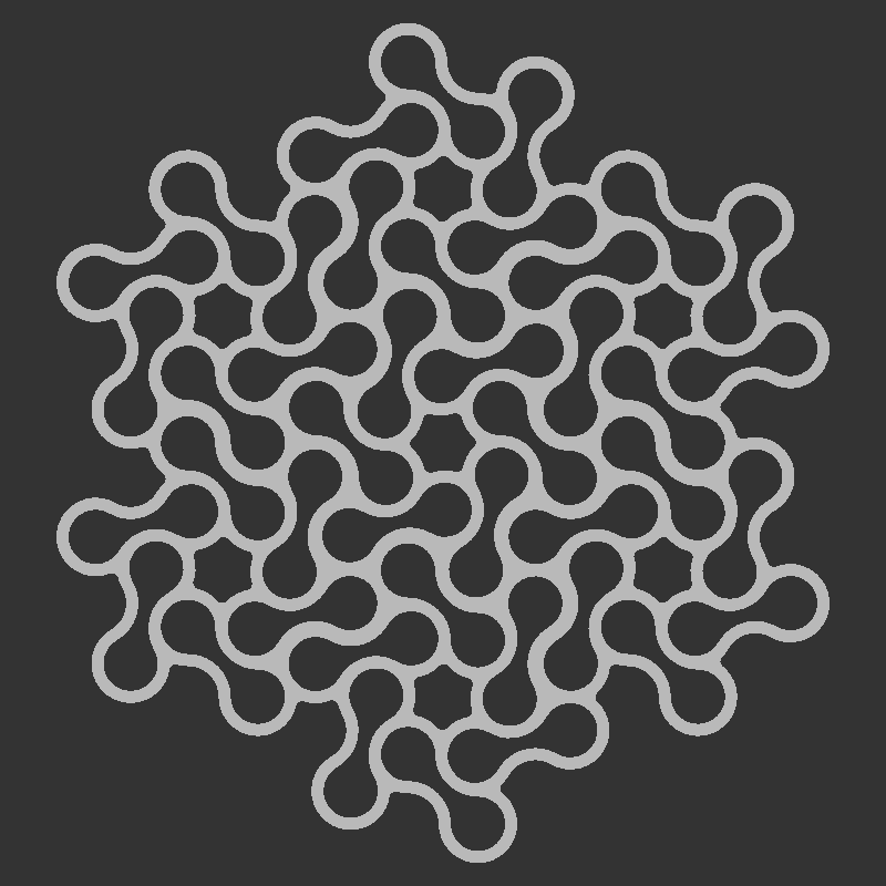 duo pattern coaster