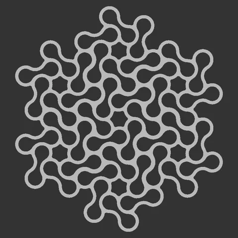 duo pattern coaster