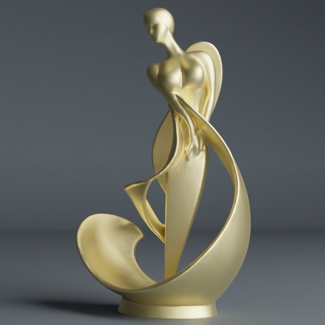 Modern abstract women sculpture