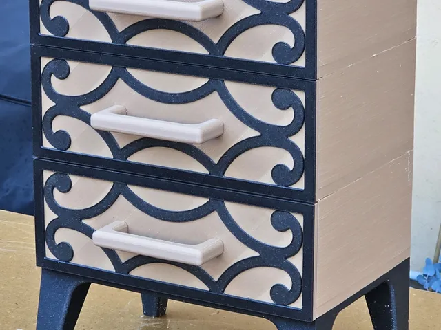Modulare 3D-gedruckte Kommode – stapelbar & individuell anpassbar