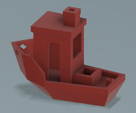 Very Low poly Benchy