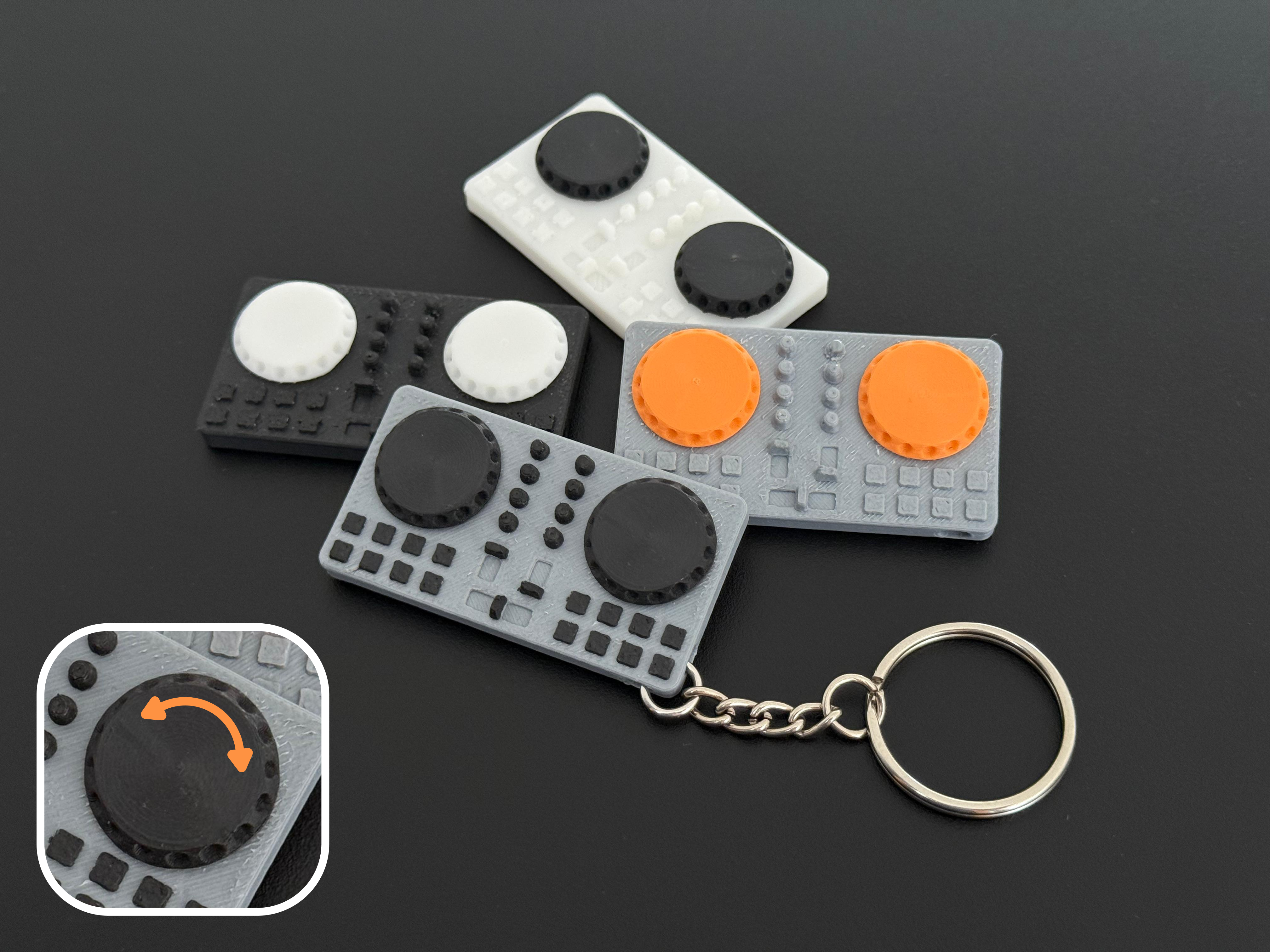 Fidget DJ-Controller Keychain