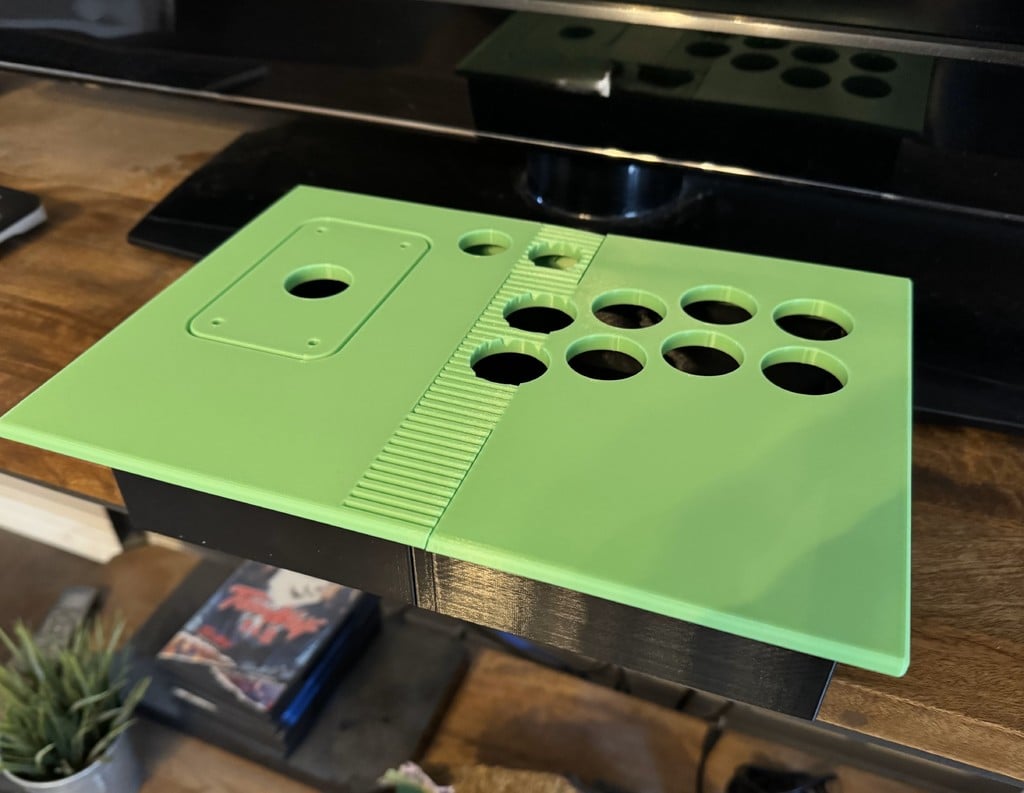 Arcade Joystick Box 8 Button Snap On Lid v2 - Smaller Bed