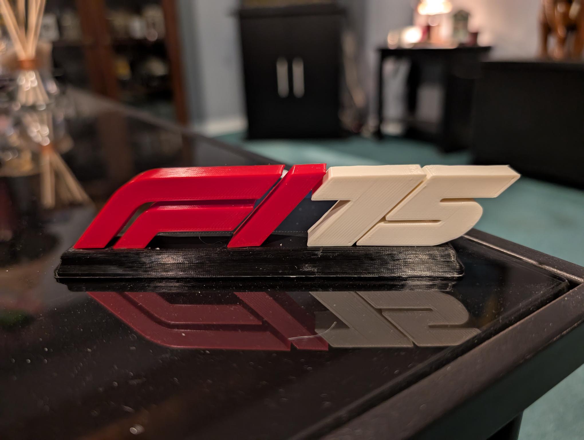 F1 75th anniversary logo