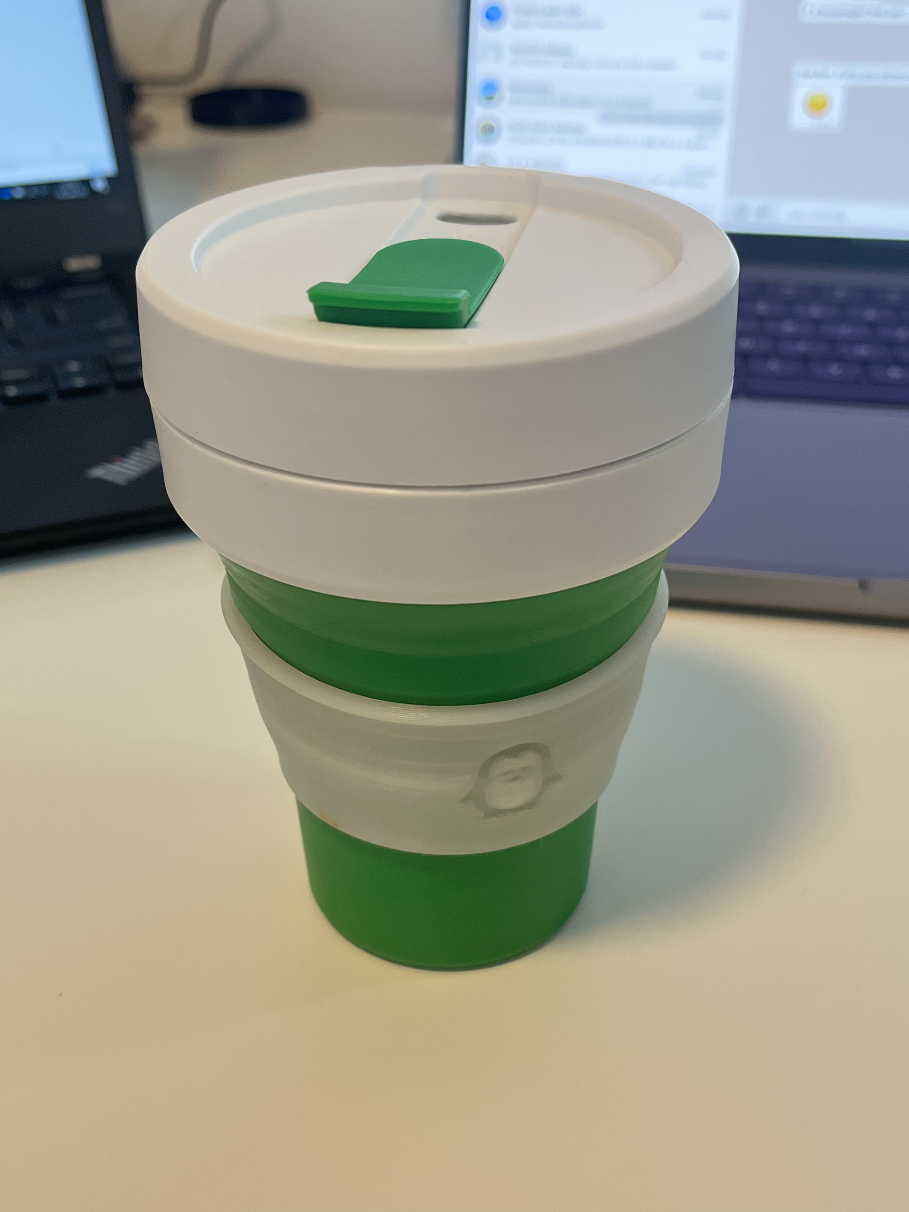 Stojo collapsible coffee cup sleeve