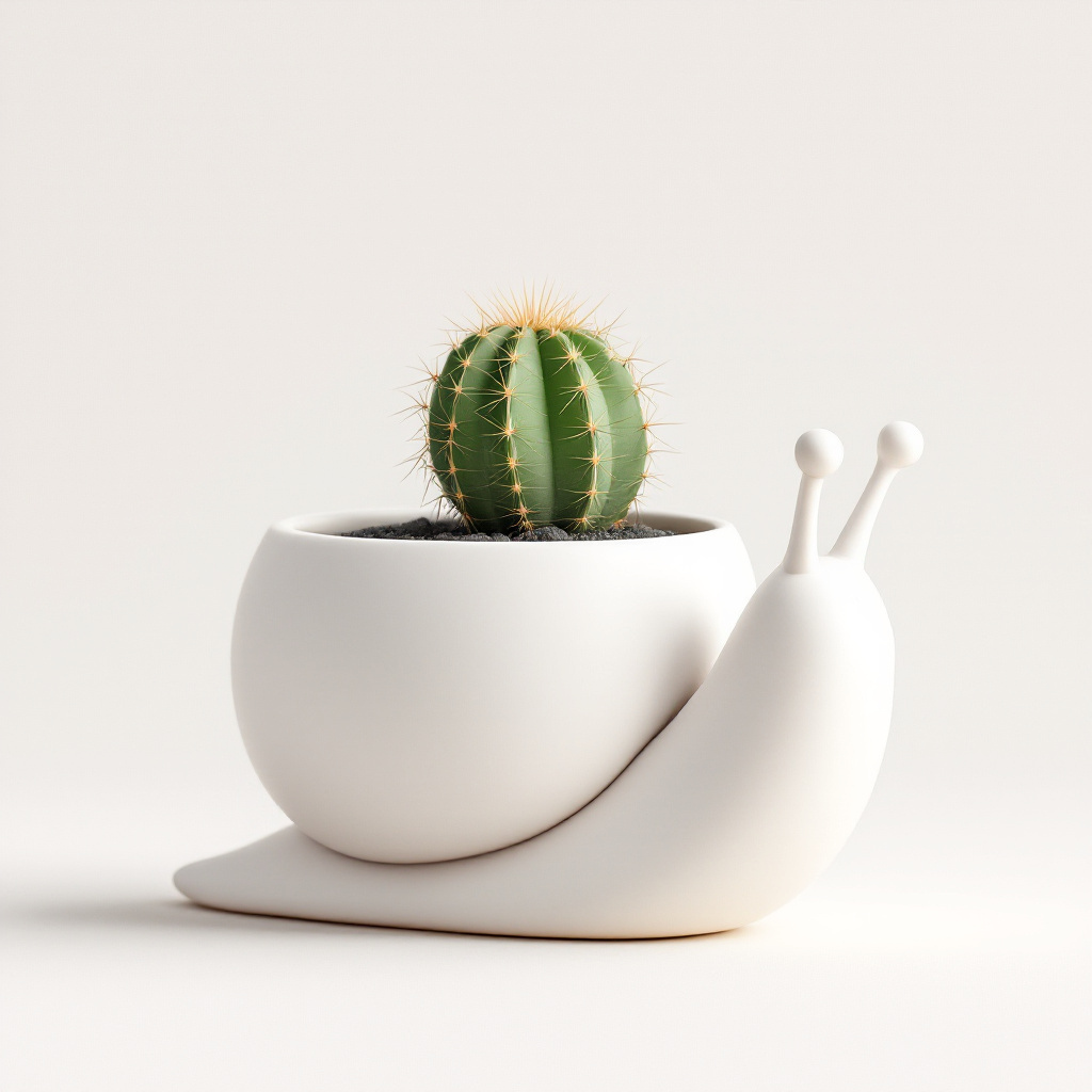 Snail Flower Pot – Unique Vase & Home Decor