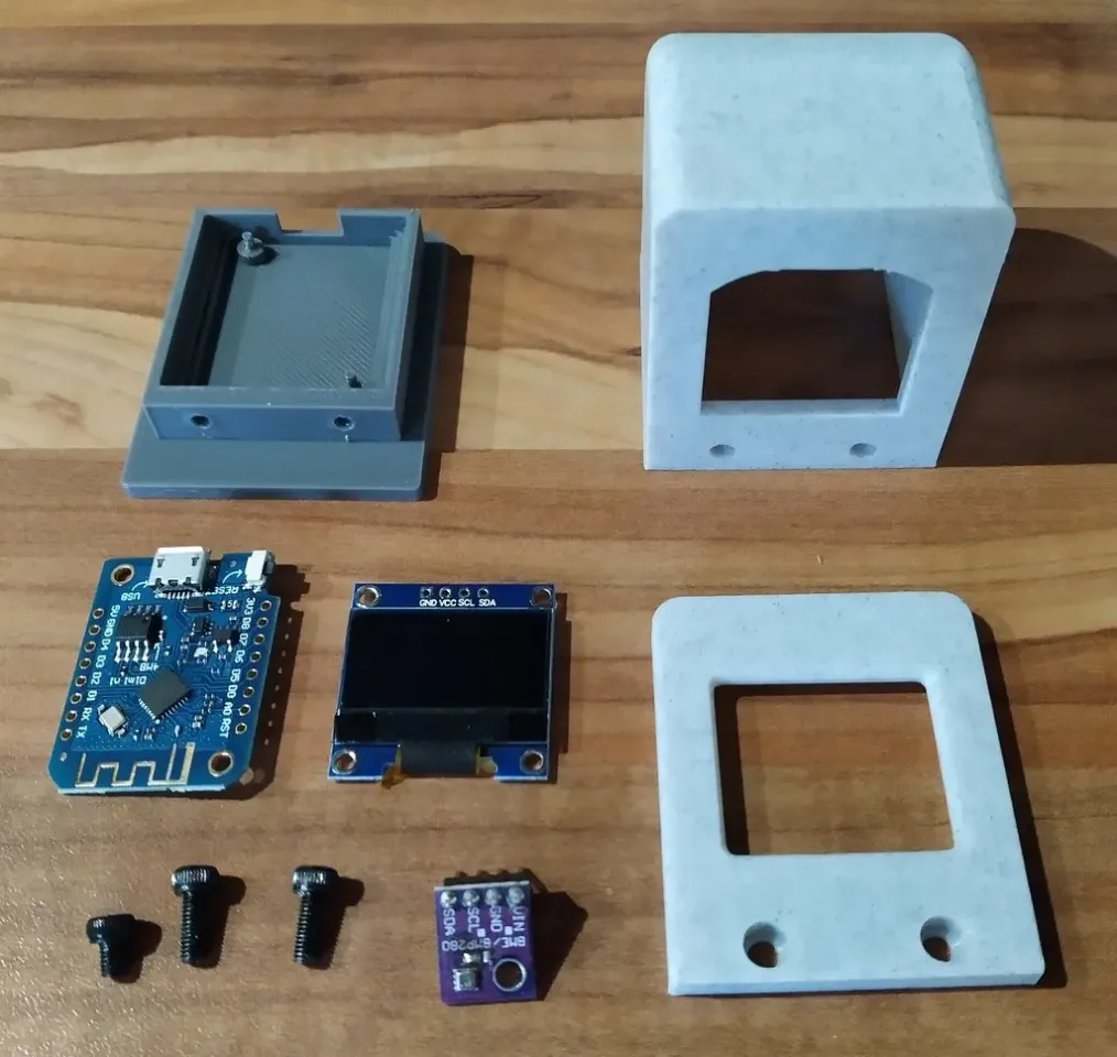 Octoprint Monitor Weather Station Esp8266 D1 Mini Ssd1306 Bme280 Case By  Moxl | Download Free Stl Model | Printables.Com